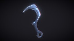 Heavy Hand Scythe scythe, sickle, pbr, gameasset