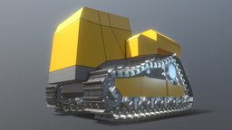 Bulldozer Undercarriage (Wip-3) bulldozer, wip, part, undercarriage, construction-machinery, construction-vehicles, baufahrzeuge, rigged, baumaschinen, fahrgestell, fahrwerk, planierraupe, chain-rig