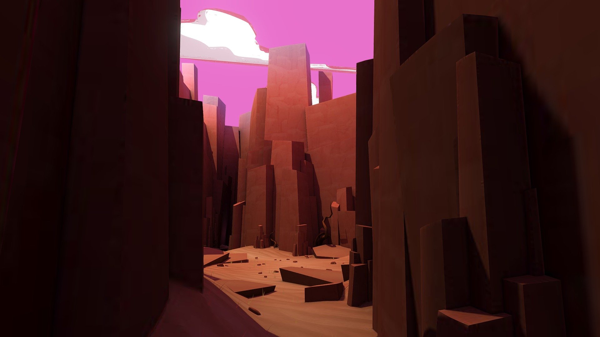 Designed and adapted for VR, the canyon was created with 3DsMax and textured with 3D-coat.
Relax and admire the landscape.

Specifications :
Low poly
9 textures CompleteMap (albedo + light = CompleteMap)
1 texture for cloud
1 texture for background - canyon - 3D model by carlito69 (charles coureau) (@carlito69) 3d model