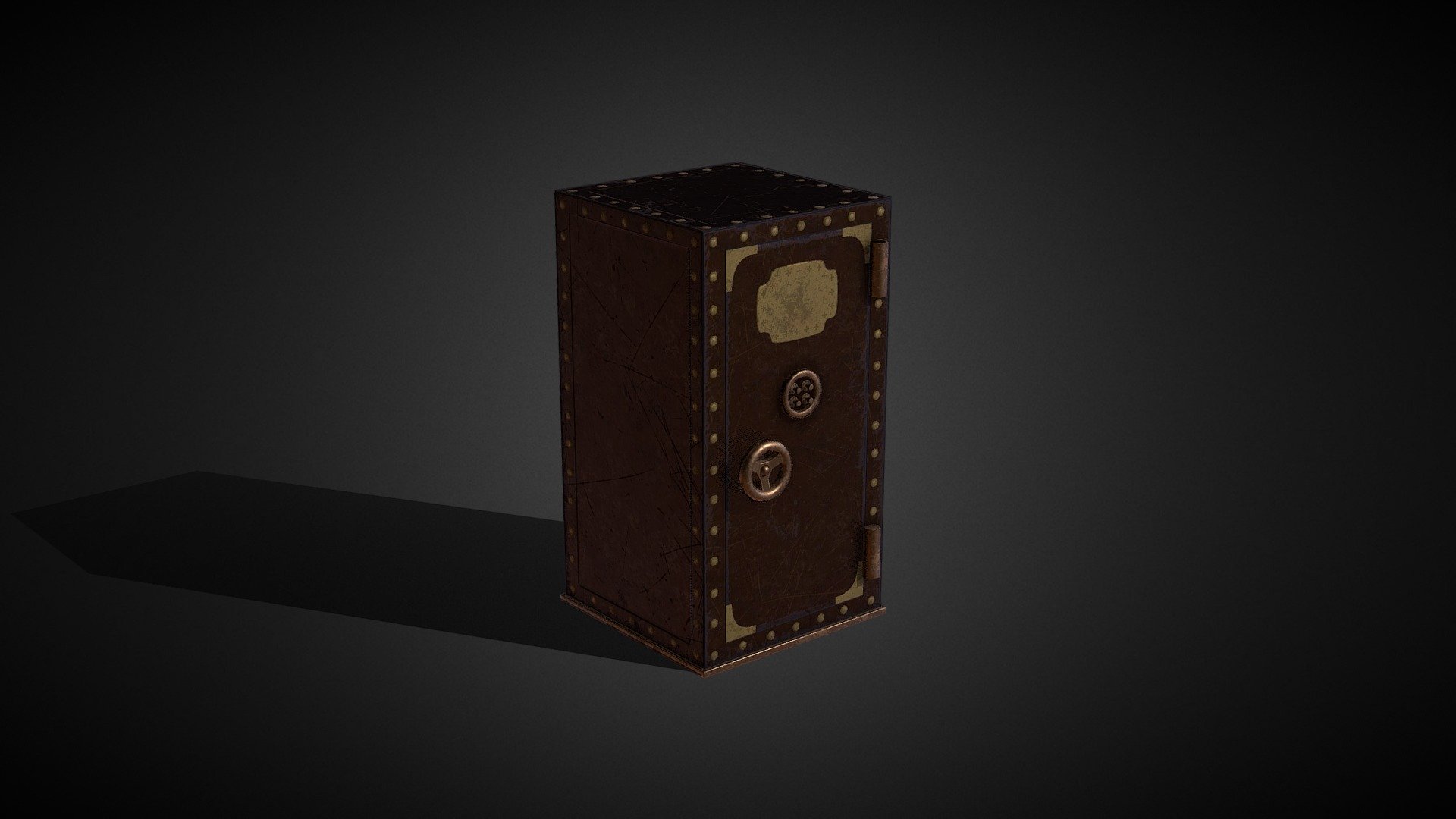 Steampunk Safe - 3D model by Melc 3d model