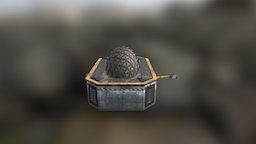 Hydroponics Cassiopeia abandoned, hydroponics, greenhouse, photoshop, 3dsmax, 3dsmaxpublisher, sci-fi, futuristic, studentwork, building, space