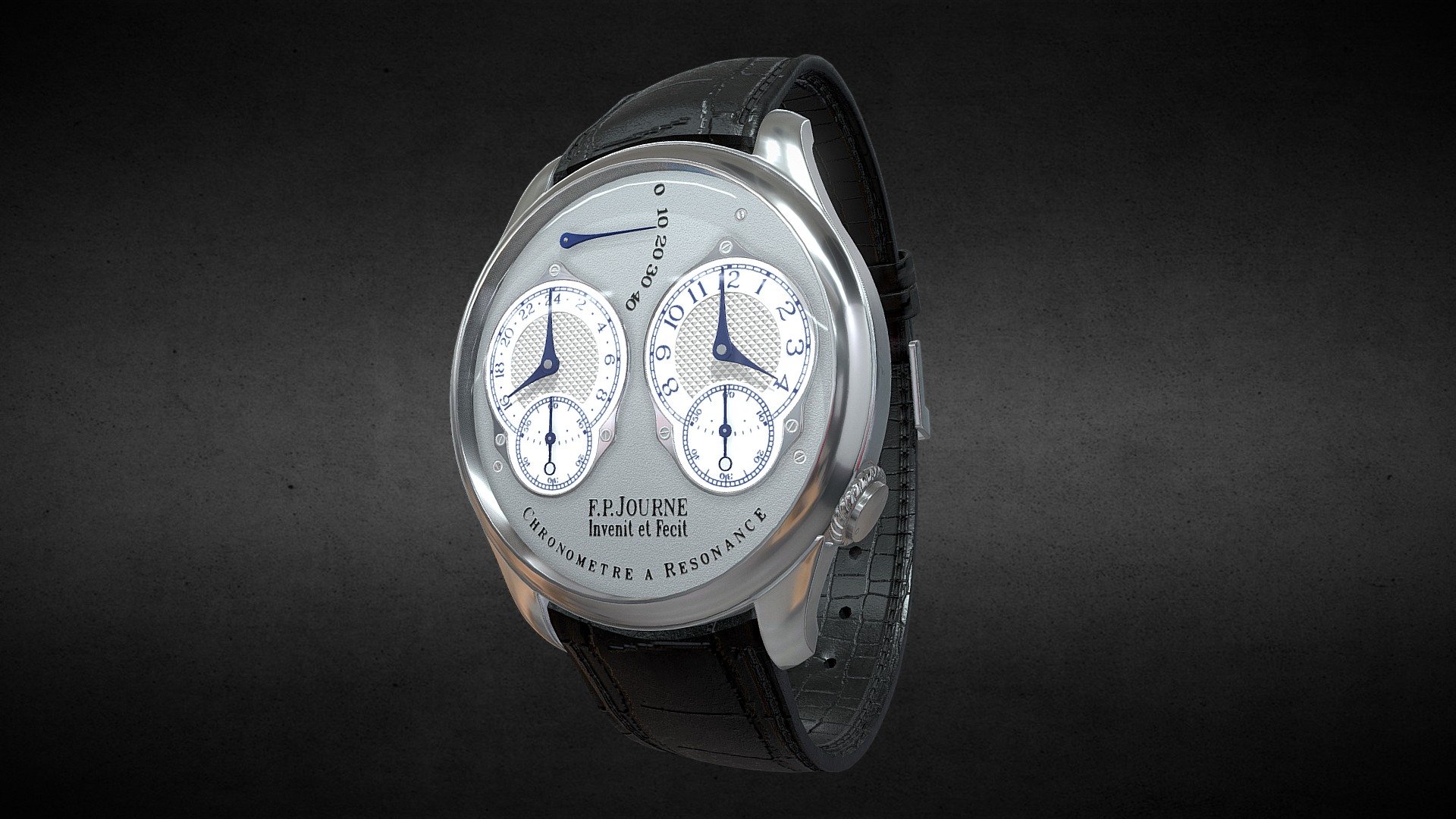 Awesome stainless steel F.P.Journe-CHRONOMÈTRE À RÉSONANCE Calibre 1499.3