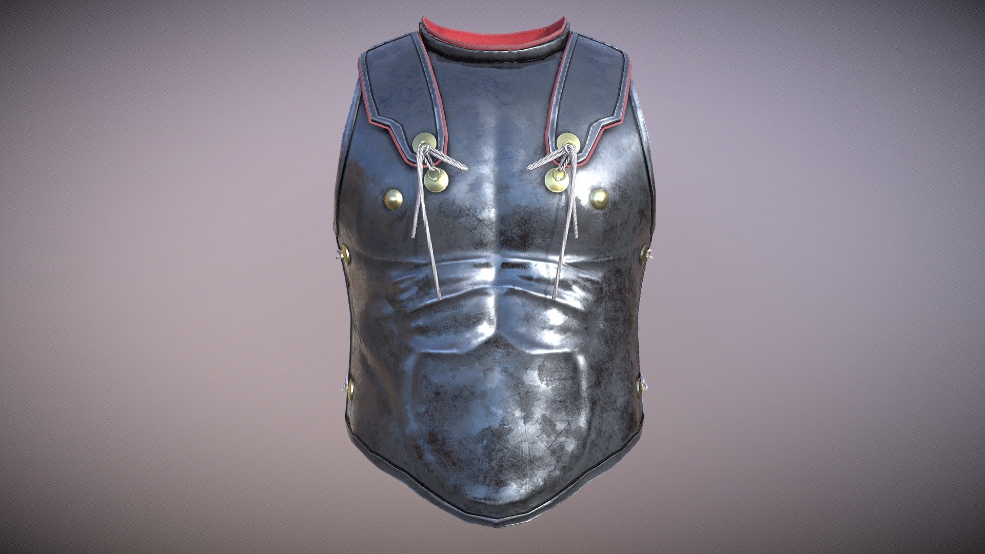 3D reconstruction of a muscle cuirass based on the findings in the Tomb of Prodromi.
Low poly model to be used in the mod Rome: Imperium Surrectum for the game Rome TW: Remastered.

Making process was sculpting details in a high poly mesh, baking them into low poly and painting textures using Substance Painter 3d model