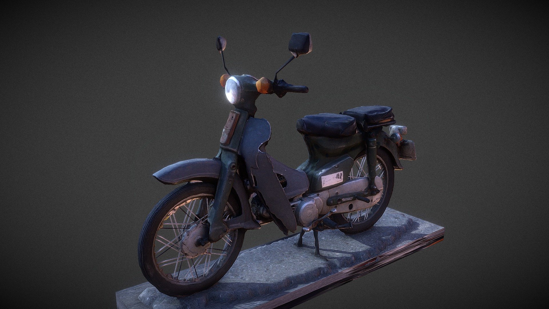 三陽 C70 - Honda C70 - 3D model by BirdChen (@bird219) 3d model