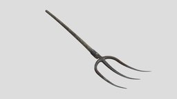 Pitchfork tools, fork, working, farmer, props, gameassets, pitchfork, assets-game, unity