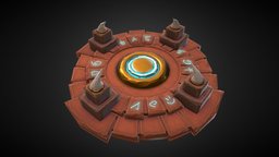 Stylized altar altar, substancepainter, substance, cartoon, stylized