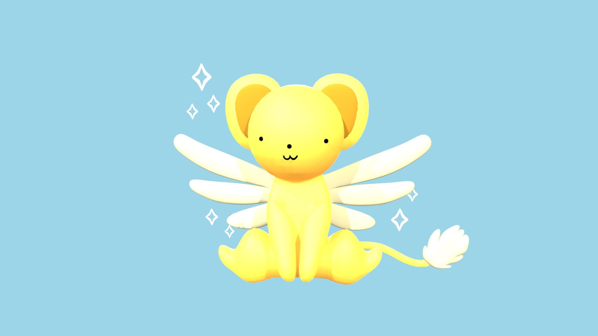 Simple model of Kero from Card Captor Sakura! - kero-chan - 3D model by CherryWine 3d model