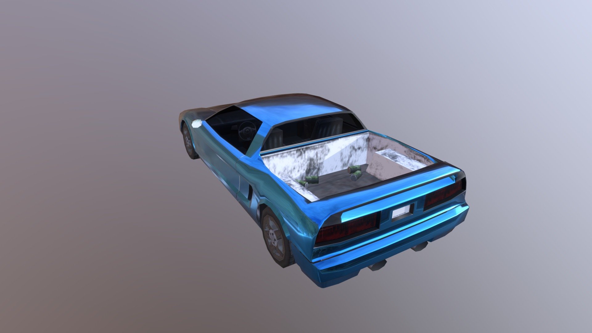 Another mod for GTA San Andreas. Infernus modified as pickup vehicle 3d model