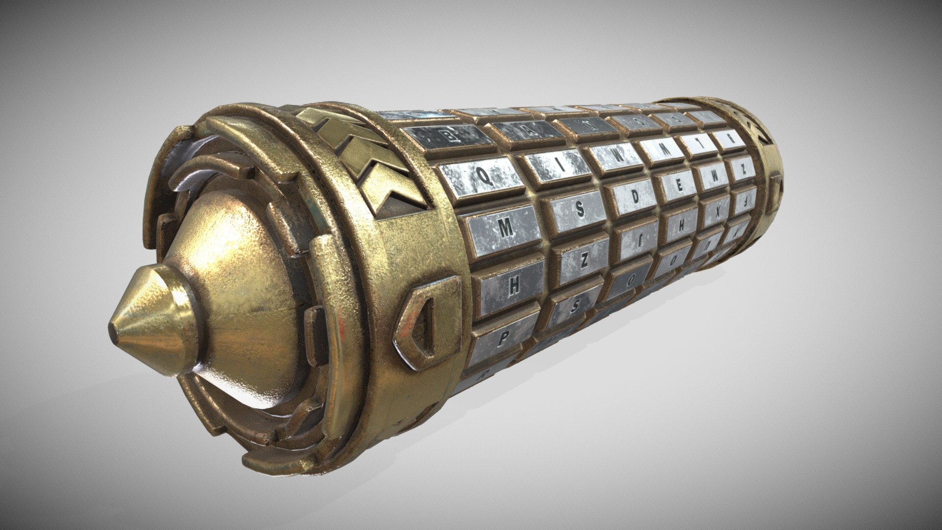 One Material PBR MEtalness 4k - Kryptex - Buy Royalty Free 3D model by Francesco Coldesina (@topfrank2013) 3d model