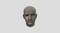 Pedro Pascal Head head, mandalorian, blendshapes, starwars