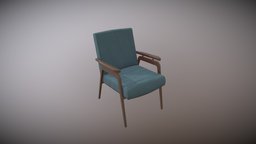 armchair armchair, retro, furniture, ussr, substancepainter, substance, blender