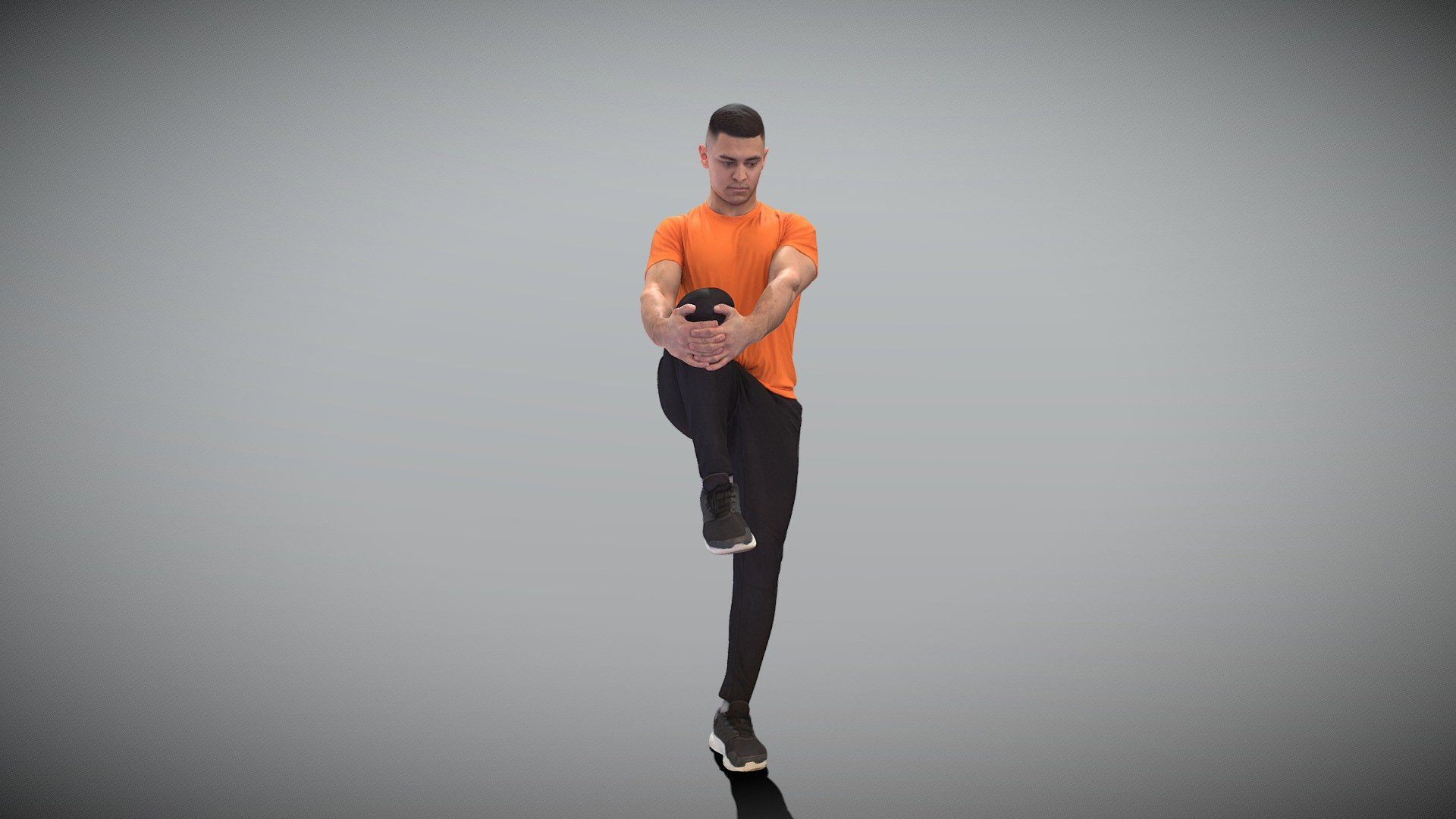 This is a true human size and detailed model of a sporty handsome young man of Caucasian appearance dressed in a sportswear. The model is captured in a casual pose to be perfectly matching to various architectural and product visualizations as a background, mid-sized or close-up character on a sport ground, gym, park, VR/AR content, etc.

Technical specifications:




digital double 3d scan model

150k &amp; 30k triangles | double triangulated

high-poly model (.ztl tool with 5 subdivisions) clean and retopologized automatically via ZRemesher

sufficiently clean

PBR textures 8K resolution: Diffuse, Normal, Specular maps

non-overlapping UV map

no extra plugins are required for this model

Download package includes a Cinema 4D project file with Redshift shader, OBJ, FBX, STL files, which are applicable for 3ds Max, Maya, Unreal Engine, Unity, Blender, etc. All the textures you will find in the “Tex” folder, included into the main archive.

3D EVERYTHING

Stand with Ukraine! - Athletic man doing leg stretches 395 - Buy Royalty Free 3D model by deep3dstudio 3d model