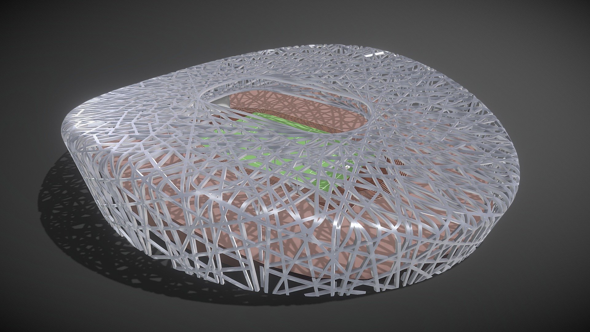 Beijing National Stadium

Triangles: 148800 Vertices: 86800

(Viewer Setting above are just a preview and may vary drastically depending on your lighting and shading setup on the final application)

If you have any questions, please feel free to contact me.
 
E-mail: zhangshangbin1314159@gmail.com
 - Beijing National Stadium - Buy Royalty Free 3D model by Zhang Shangbin (@zhangshangbin1314159) 3d model