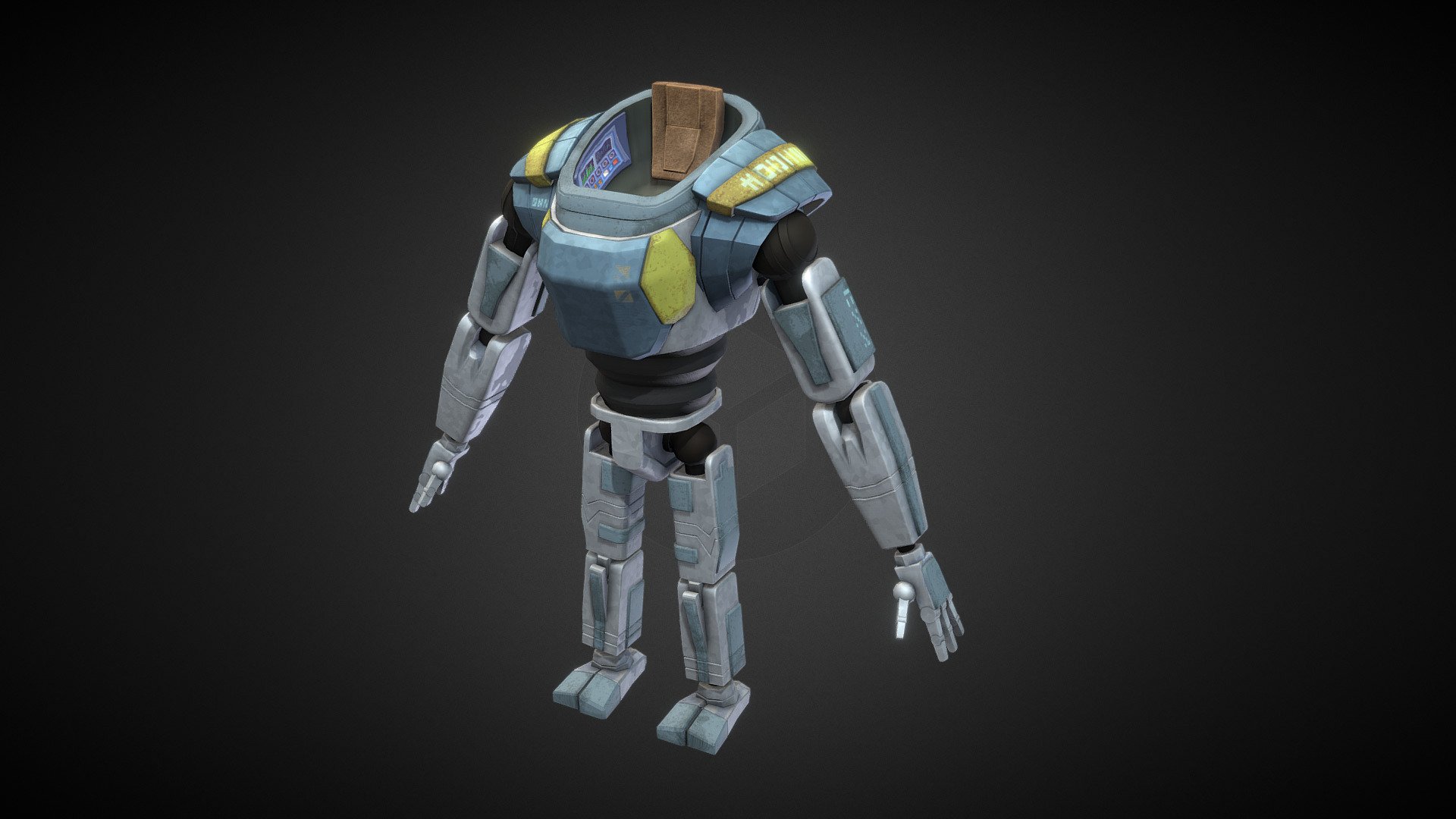 Sci-Fi power suit (for Ducks&hellip;)

made for my game design / art studies.

made with: 3ds max and substance painter

for Render Tests with the Duck you can check my ArtStation:

https://www.artstation.com/bnova3dart - Sci-Fi Power Suit - 3D model by Bar Tamir (@bartamir3dart) 3d model