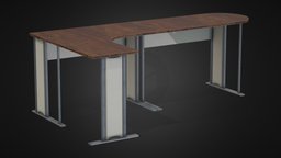 Office desk office, desk, prop, table