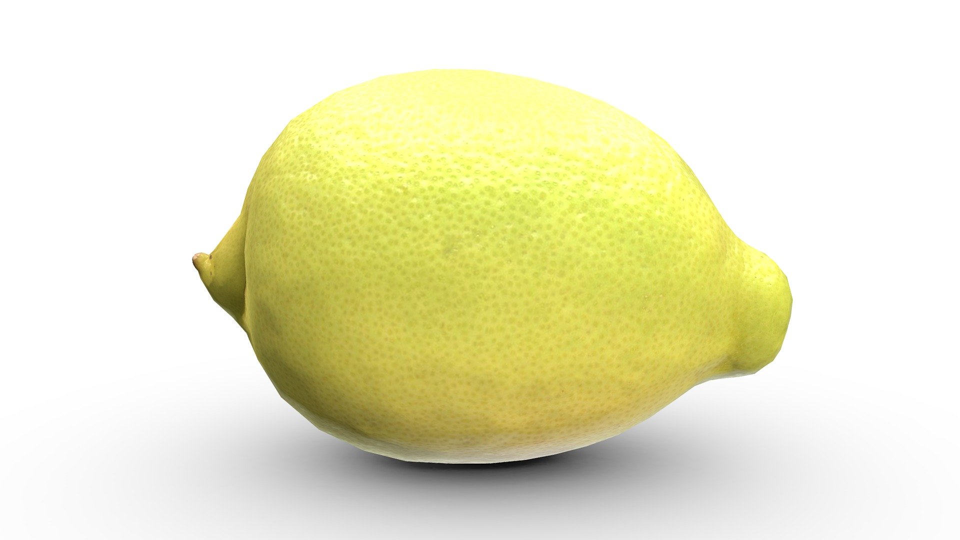 Support the Free 3D Model Library for only $1 per month: https://www.patreon.com/meerdigital

Check out more cool 3D art from Meerschaum Digital: https://linktr.ee/meerdigital

Enhance your projects with this premium model of a lemon. This model has a very lean polygon count at 448 quads, making it perfect for real-time applications or quick render times in ray tracing engines. The geometry comprising this model has been whittled down from a photoscanned model to the absolute bare minimum possible while still retaining most of its visual quality.

Features:




896 tris, 450 vertices

2048px by 2048px textures for PBR workflows (Albedo/Color, Normal &amp; Ambient Occlusion)

Non-overlapping UV Map

Real world scale

&ldquo;Lemon