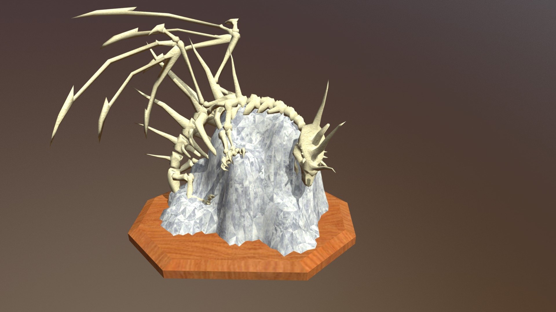 this model from 3d print - Old bone of dragon - Download Free 3D model by Banof 3d model