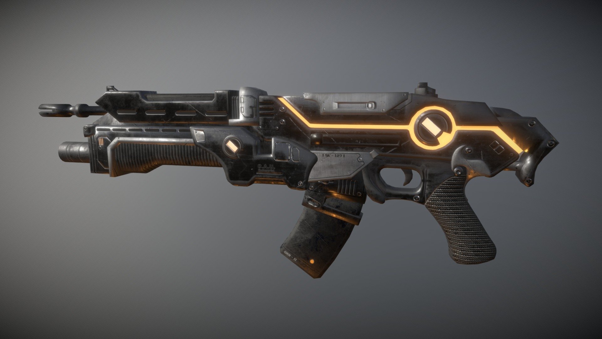 Reference
 - Sci Fi Assault rifle laser blaster - Download Free 3D model by Artem Goyko (@Artem.Goyko) 3d model