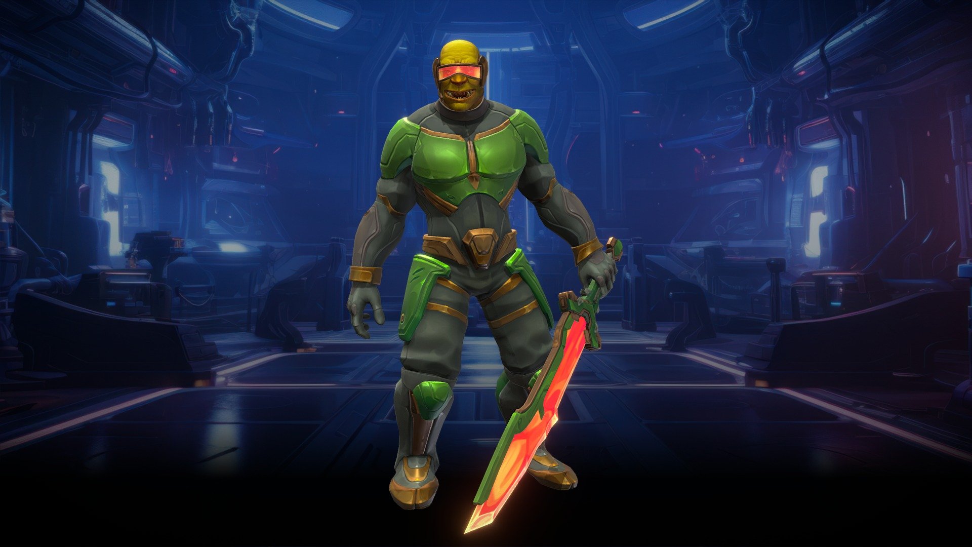 Stylized character for a project.

Software used: Zbrush, Autodesk Maya, Autodesk 3ds Max, Substance Painter - Stylized Orc Male Sci-Fi Soldier(Outfit) - 3D model by N-hance Studio (@Malice6731) 3d model