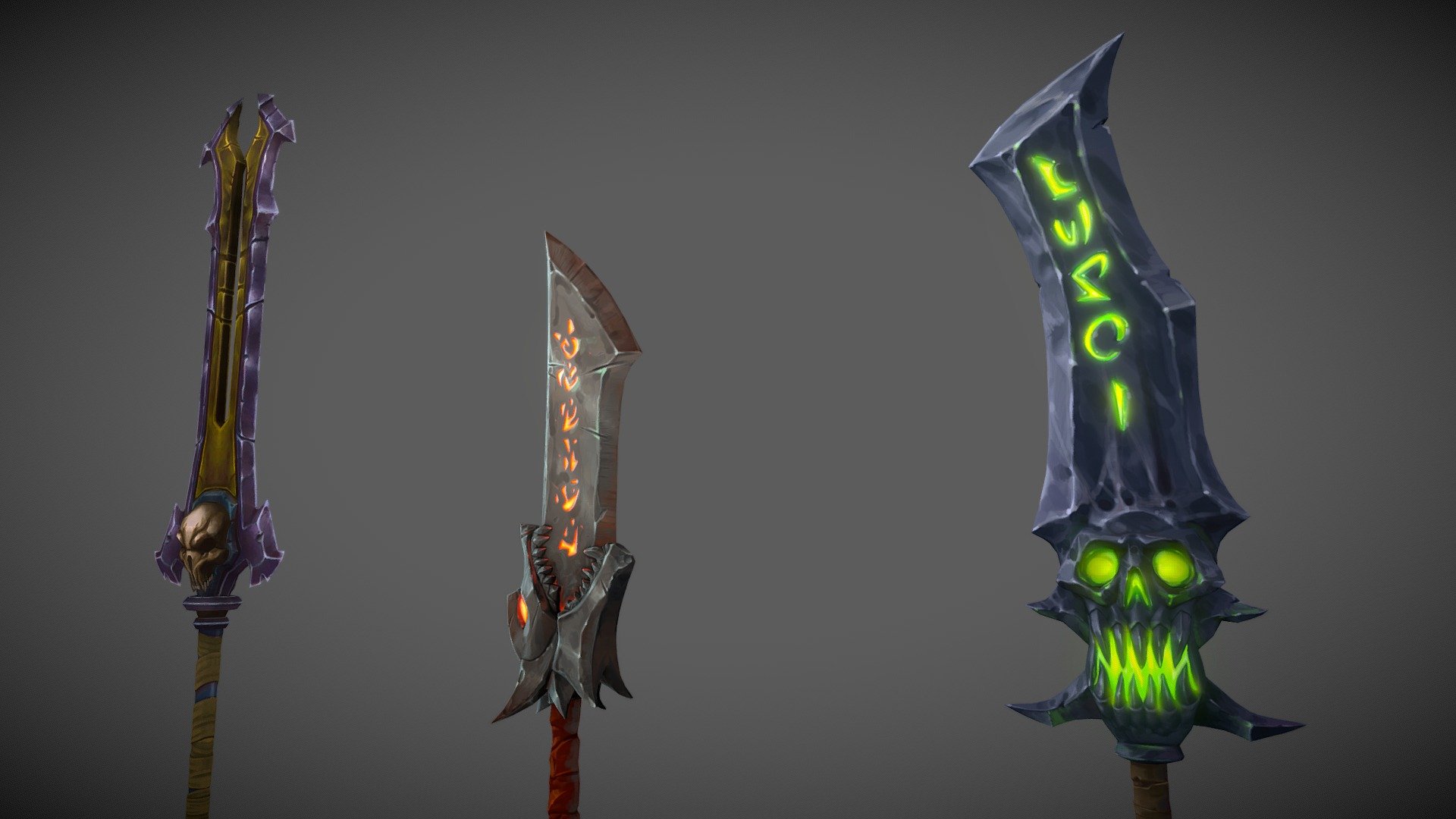Stylized weapons for a project.

Software used: Zbrush, Autodesk Maya, Autodesk 3ds Max, Substance Painter - Stylized Fantasy Swords - 3D model by N-hance Studio (@Malice6731) 3d model
