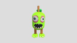 furcorm paint3dmodel, goofygoober, mysingingmonsters, furcorn, msm