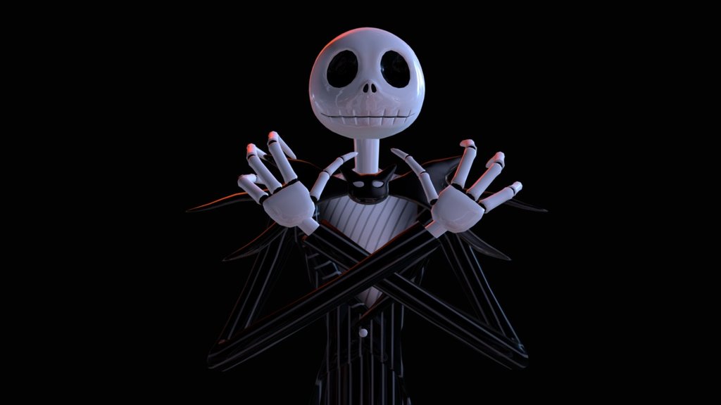 Modelo 3D, de Jack Skellington de La Pelicula &ldquo;The Nightmare Before Christmas