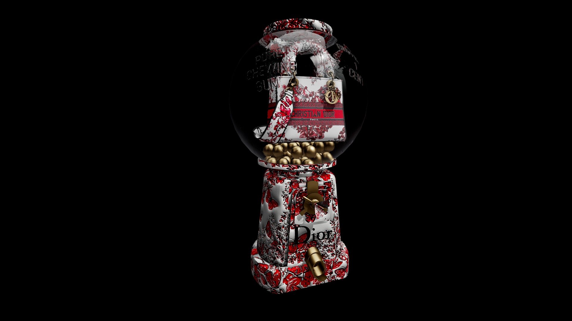 Dior Gum ball machine with butterflies
Gumball:https://sketchfab.com/3d-models/vintage-gum-ball-machine-4fccac6257d64c3680bd81fc8f34675d
https://www.dior.com/es_es/fashion/products/M0565OESJ_M927-bolso-mediano-lady-d-lite-bordado-le-coeur-des-papillons-blanco-y-rojo - Dior Gum ball machine with butterflies - Download Free 3D model by vmmaniac 3d model