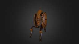 Steampunk Portal Turret portal, steampunk, games, videogame, turret, hl2, lisa, gentry, rye