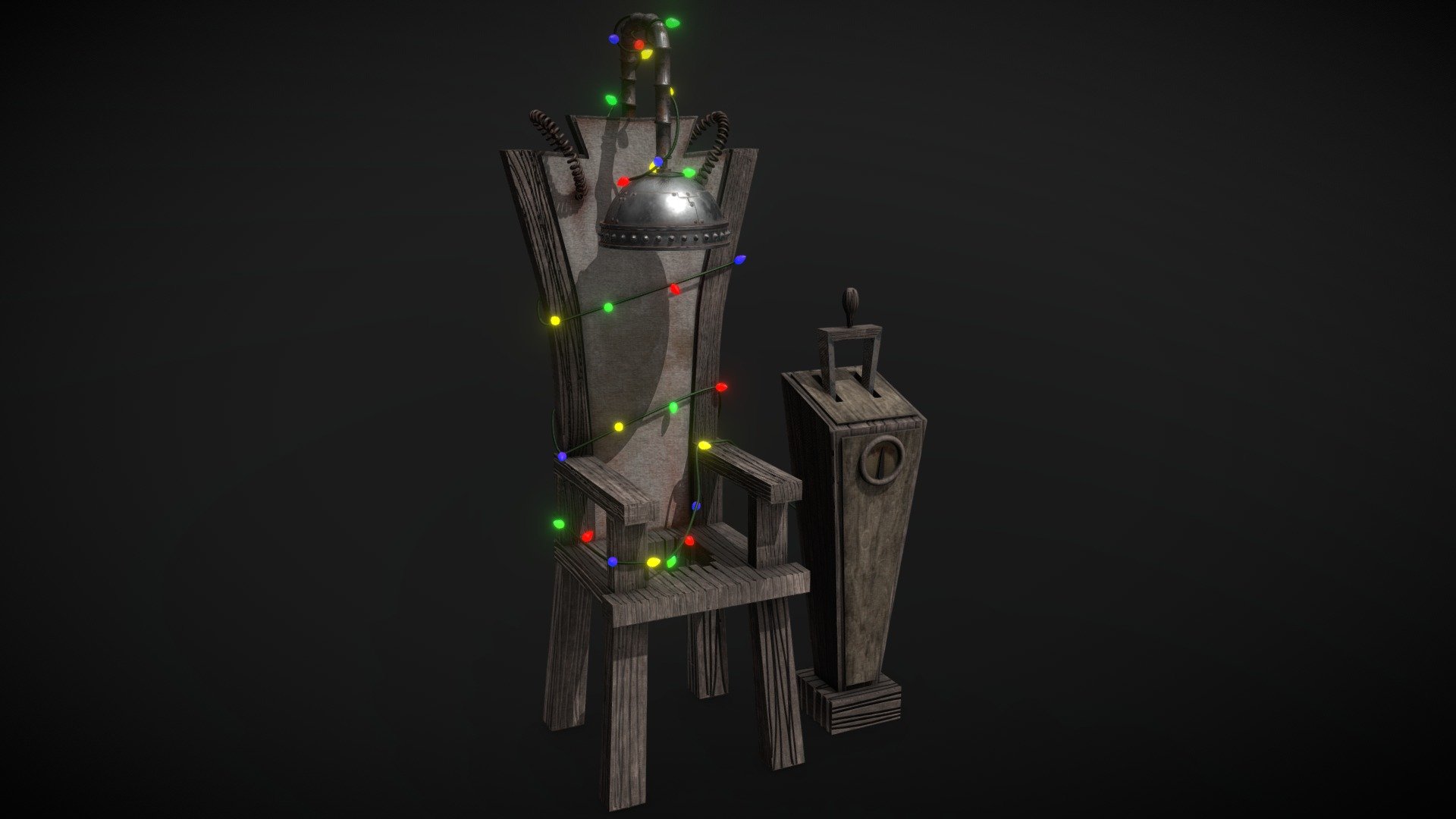 Made some time ago for 3D printing, I've added some details and textured it to upload it here 3d model