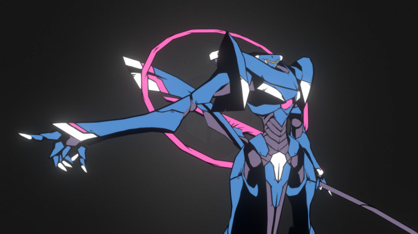 Original Mecha design.
I wanted to make a sleek looking mech with a halo motif 3d model