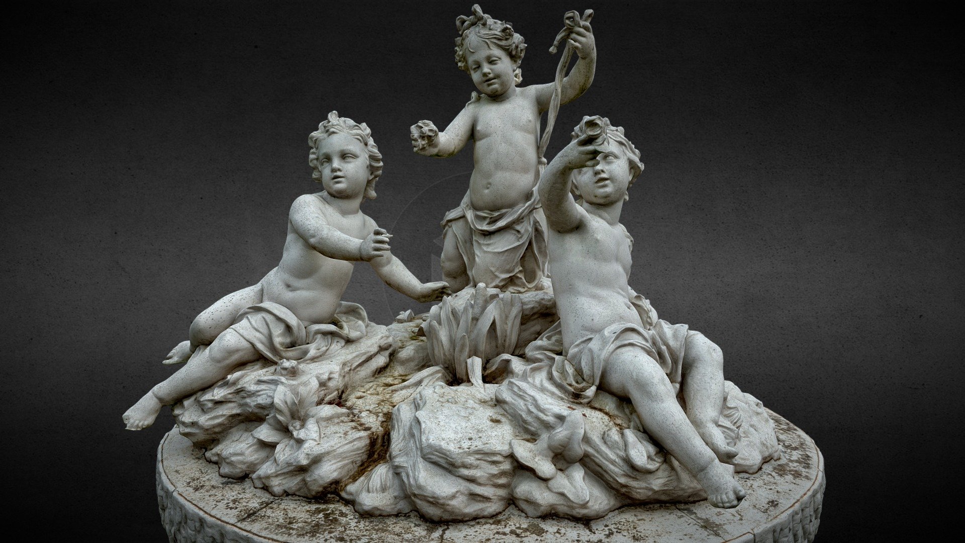 A cast iron statue that can be found in Pocé-sur-Cisse, France.
Statue looks like another one inside Château de Versailles.




8k textures (albedo + normal)

simplified but not to much so details are still there

made from 350 pics inside reality capture

It was made in 1875 by the Ducel foundry, one of the most important art foundry of France at this time.
The foundry looked like on this paint :



check my large collection of statues scans and suscribe for regular free content - Statue Aux Enfants dits " de Versailles " - Buy Royalty Free 3D model by 3Dystopia (@Dystopia) 3d model