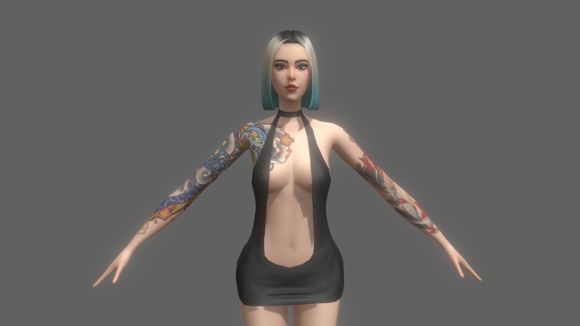 If you are interested in my model, please let me know by sending to my email 
 - Girl 004 - 3D model by Dystopia (@anhtle2010) 3d model
