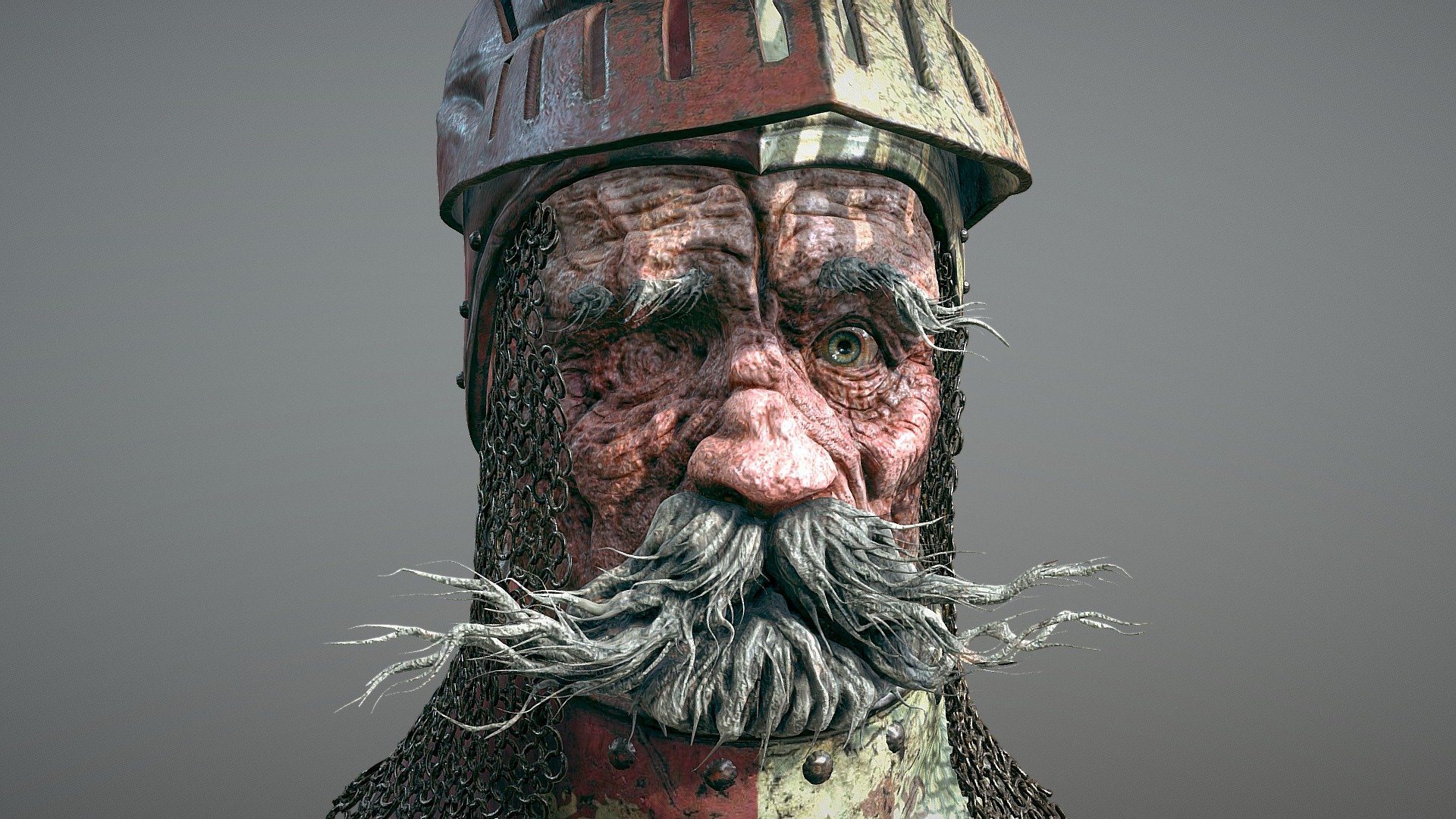 This was originally a post on the topic &lsquo;Attribute: Damaged' to the Sculptjanuary19 but I couldn't resist texturing it later 3d model