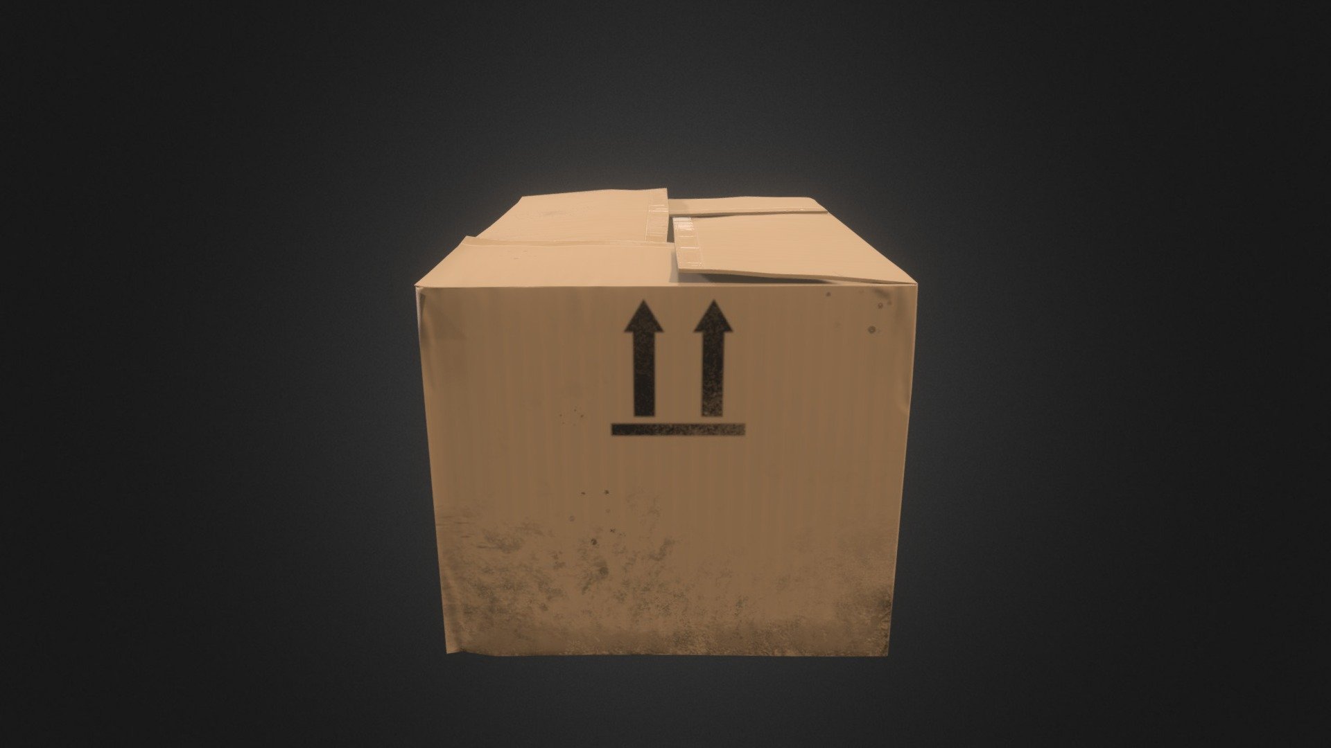 Corrugated Cardboard Box - 3D model by saeidshekari 3d model