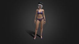 Beach Lover Bundle_ Free Fire freefire, booyah, elitepass, freefirecharactermodel3d, freefire3dmodels, freefiregunskin