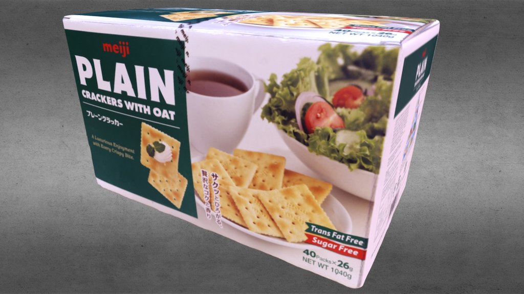 Sample files for viewing and testing of scanned 3D models only, please do not use these models for commercial purpose.

3D scanned with GO!SCAN 20 - Oat Cracker - 3D model by Hydro3D Solution (@try) 3d model