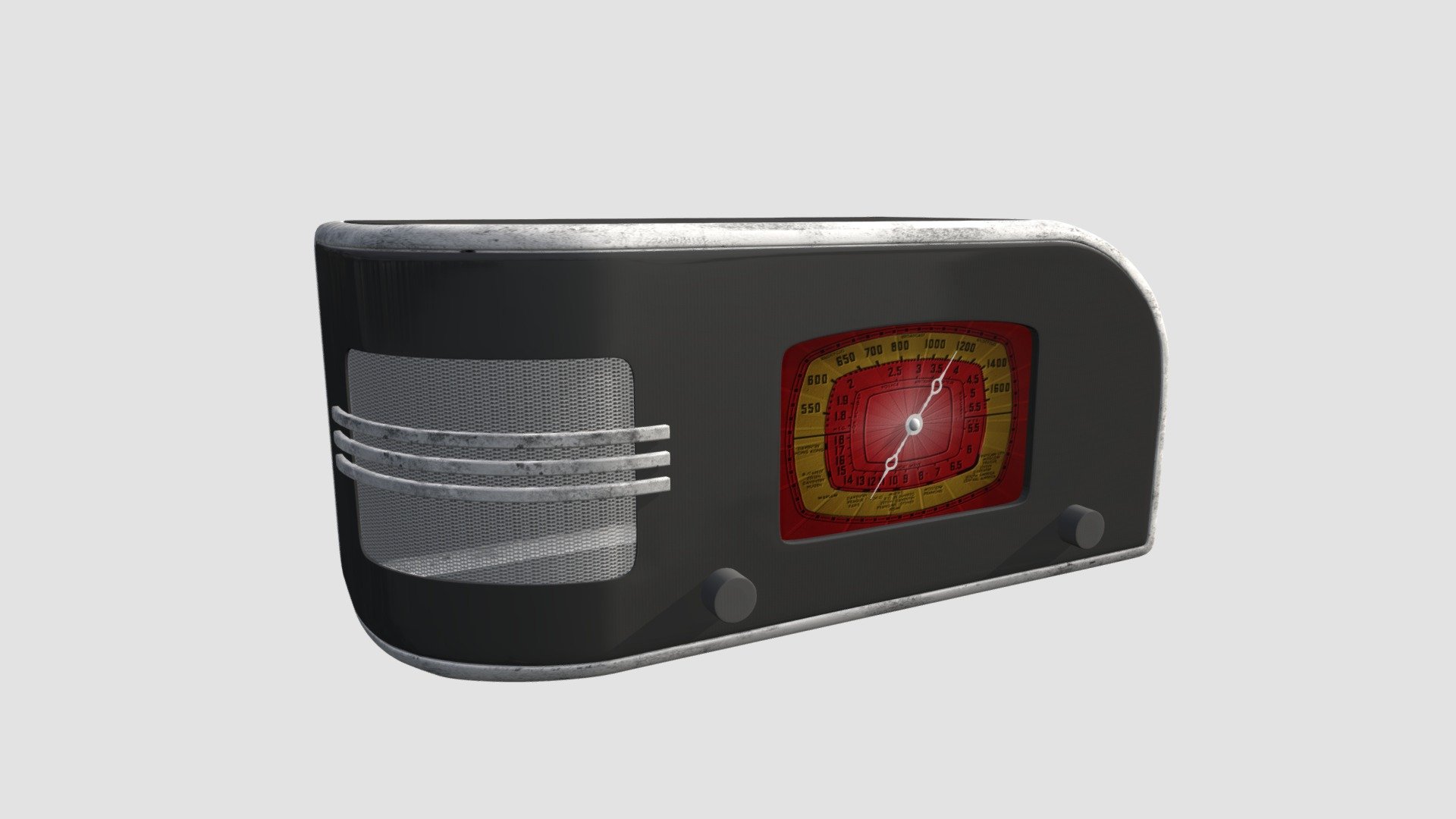 Highly detailed 3d model of radio with all textures, shaders and materials. It is ready to use, just put it into your scene 3d model