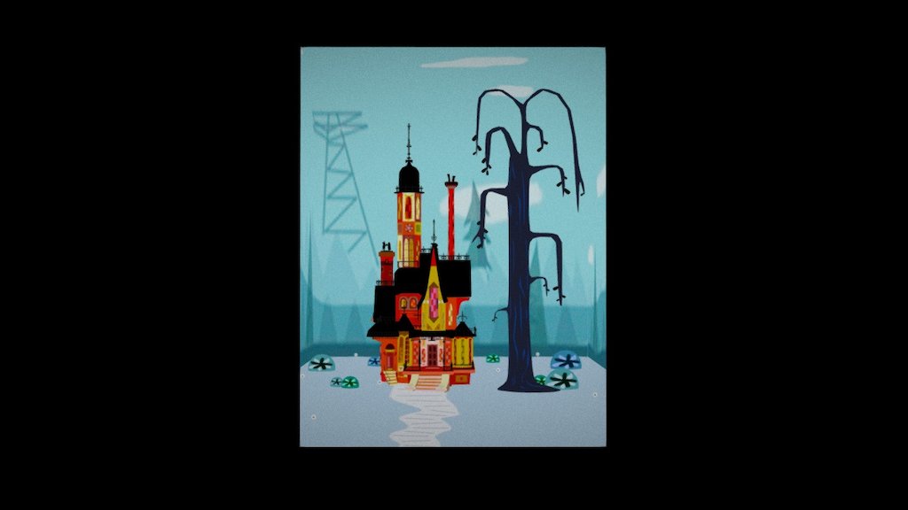 Mansion from the TV series “Foster’s Home for Imaginary Friends” (2004-2009). Childhood memories! (Please remember setting textures to HD) - Foster's Home for Imaginary Friends - 3D model by Sara Tamarit (@saratamarit) 3d model