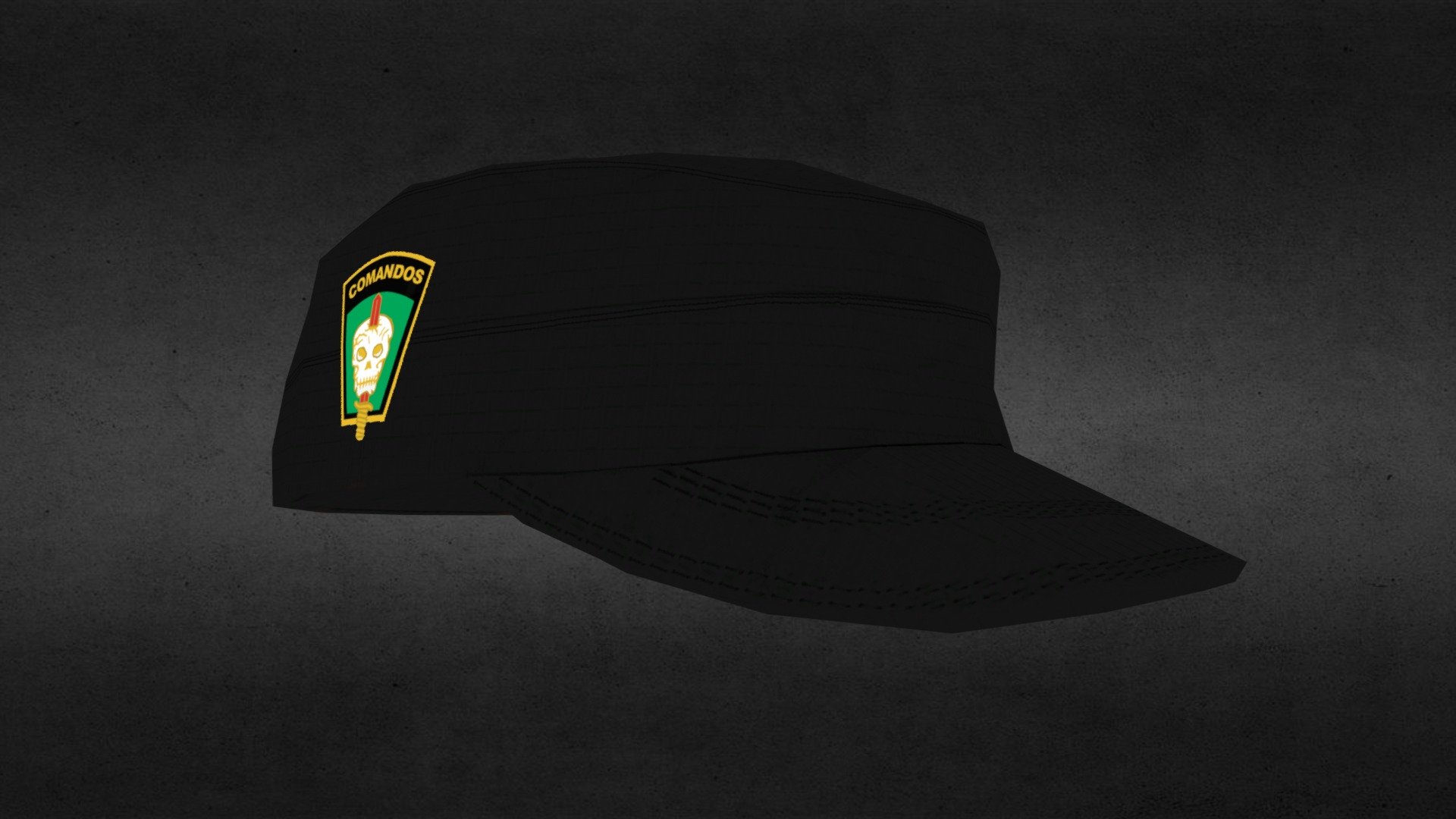 Gorro de pala Comandos Exercito Brasileiro - Gorro De Pala Comandos - 3D model by lopesera2019 3d model