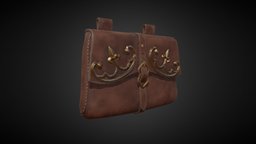Medieval Belt Pouch substance, painter, blender