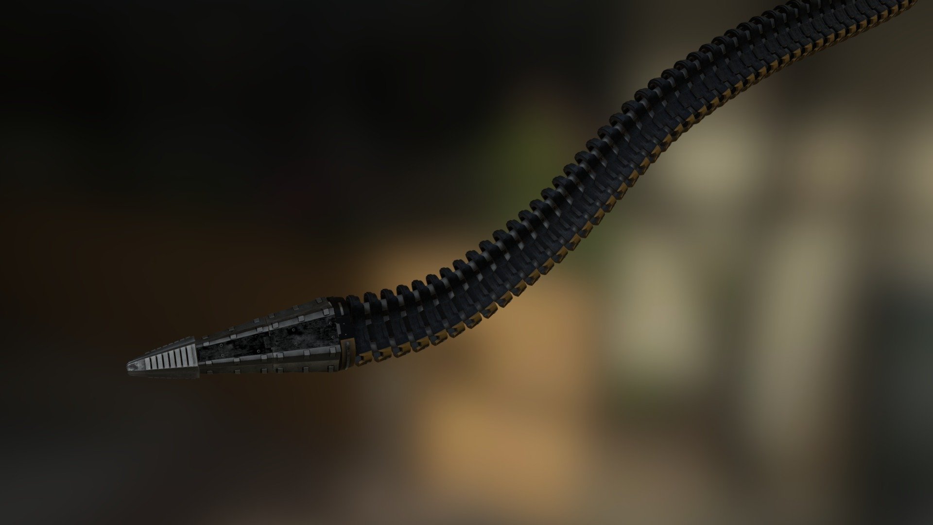 Arm of the doctor octopus from Spider-Man 2 (2004).
Model 99% faithful to the film.
Modeled in 3d on Blender.
