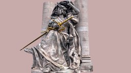 La France à la Renaissance w/2 LOD france, paris, lod, renaissance, statue, europe, realitycapture, photogrammetry, pbr, scan, 3dscan, sculpture