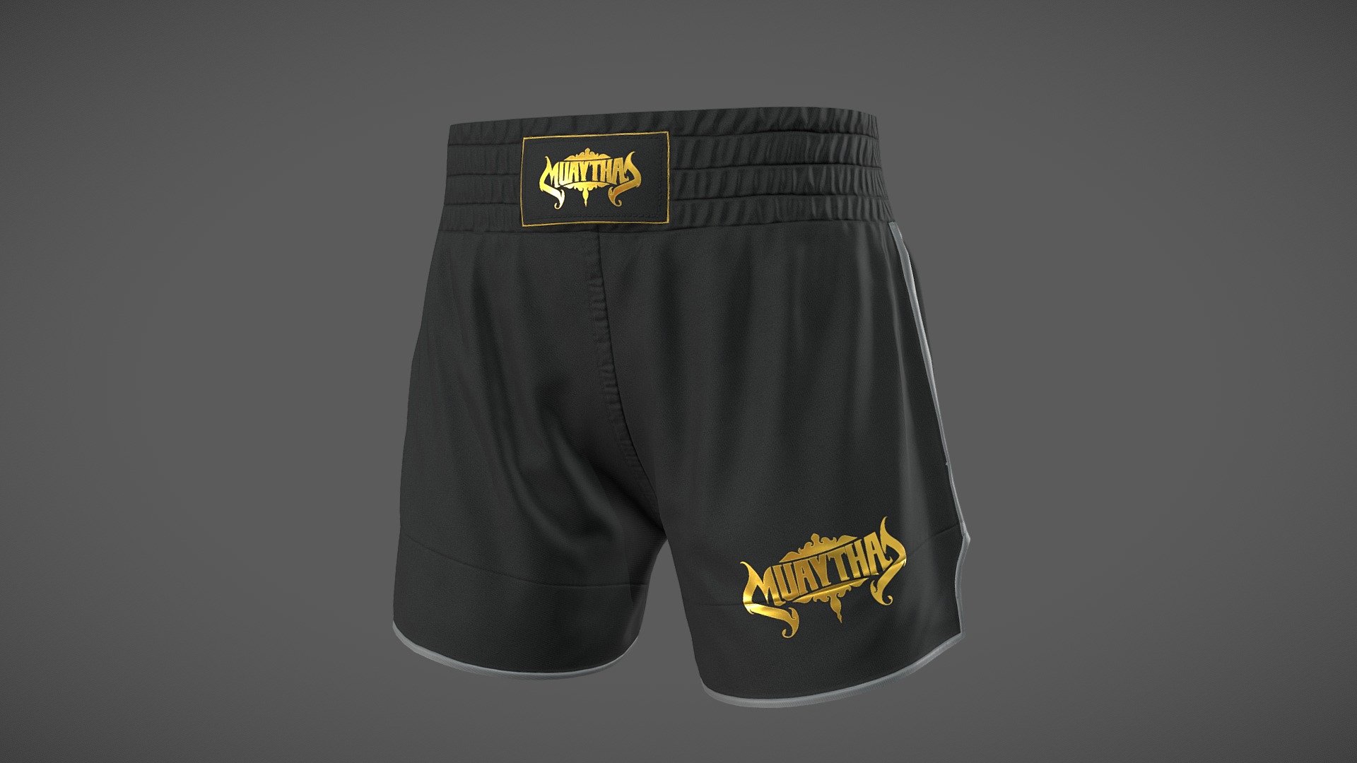 MMA Shorts - boxing shorts

This is a Lowpoly PBR model ready for use in AR, VR, Realtime Visualizations, Games with 4K Textures.

Features: Low-poly game ready PBR Model, Real-World Scale, High-quality 4K Textures.