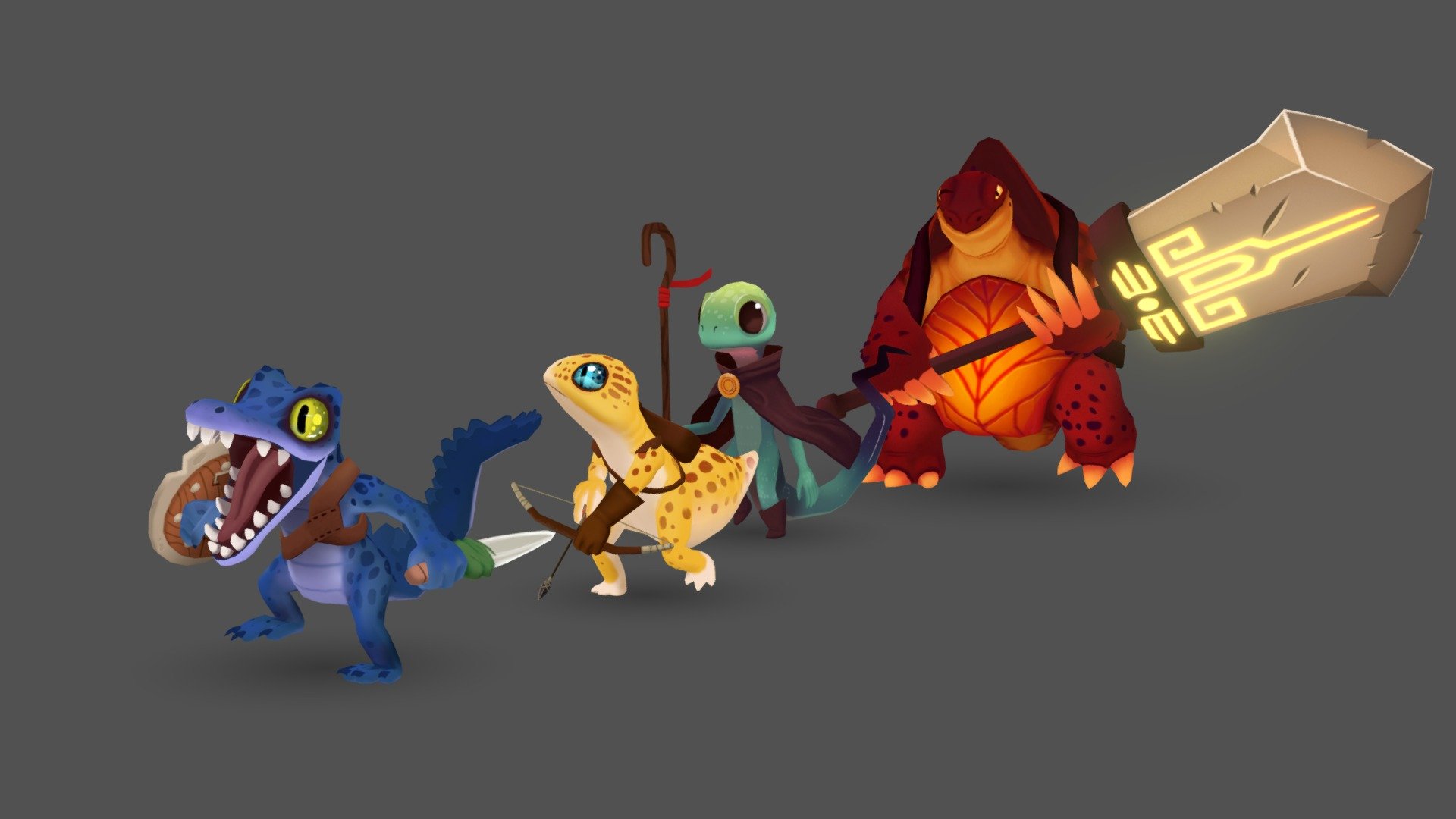 HOO BOY, 4 characters modeled, textured, rigged and animated by your's truly.

Concepts by Alex Braun http://www.axbraun.com/

Zbrush, Maya, Substance Painter
