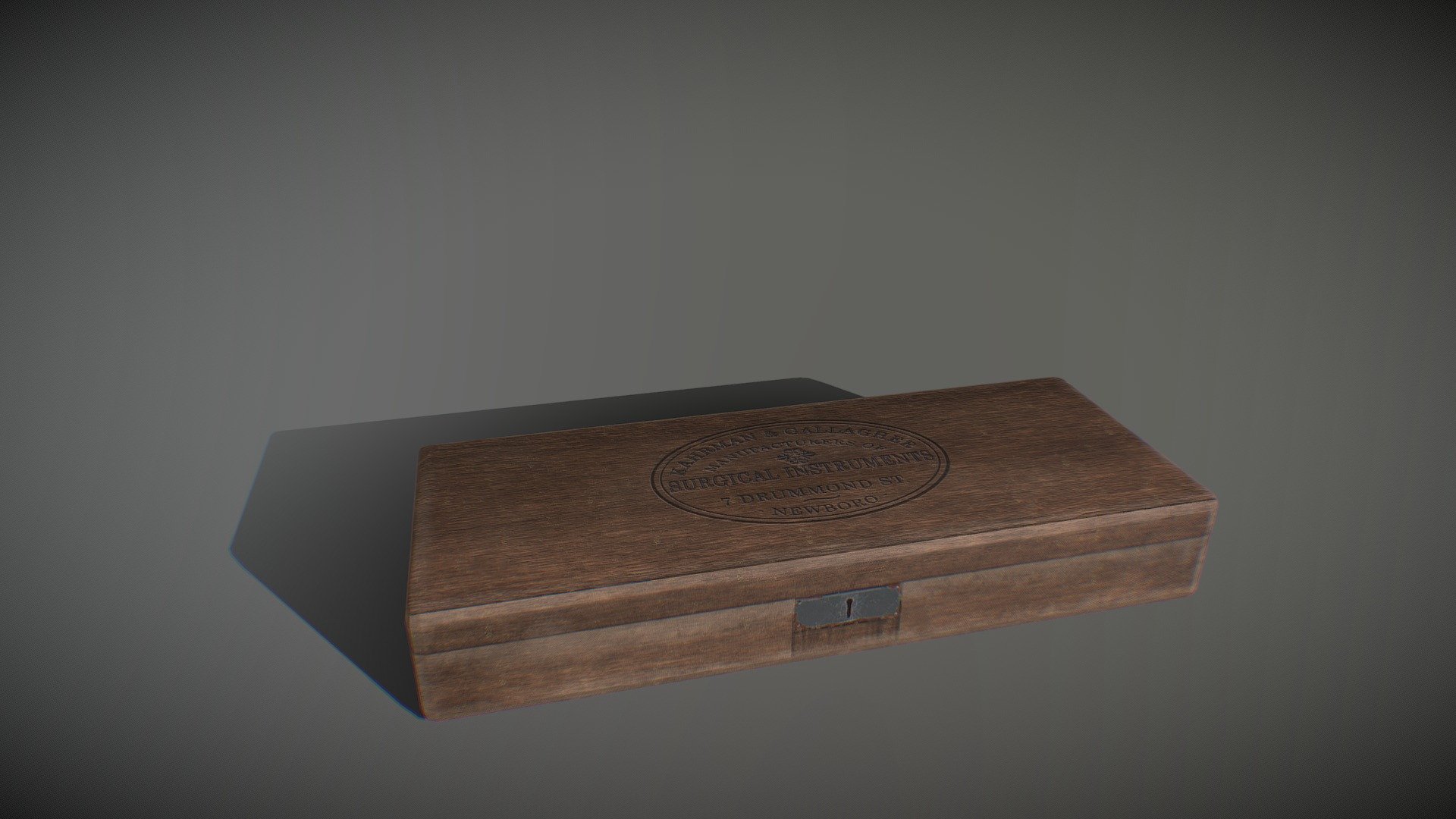 A low poly, game ready, PBR, Victorian-era Syringe with wooden case. The tarnishing on the metal of the syringe and the stains on the wooden case shows the age of the objects. 

The 2 needles are detachable, as are the syringe barrel, and the wooden box's lid, and they are all seperated with appropriate pivot points and animated. 

No triangles or N-gons were used in any of the meshes.