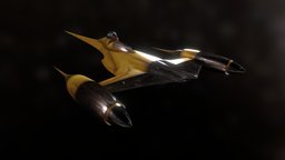 Naboo Starfighter fighter, starship, starfighter, anakin, wars, star, episode, episode1, nabbo, starwars, ship, 1