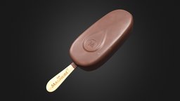 Magnum Ice Cream PBR food, b3d, snake, commission, icecream, realistic, dessert, nestle, yummy, blender, pbr, substance-painter