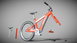 Electric Bike (WIP-1) bike, wheel, bicycle, power, tire, blender-3d, ebike, wip-1, electricbike, 3dhaupt, electric, noai