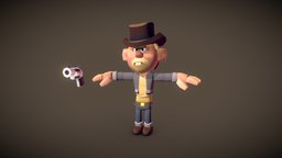 Pistol Pete - Tomb Star toon, pete, enemy, pistol, game, tombstar