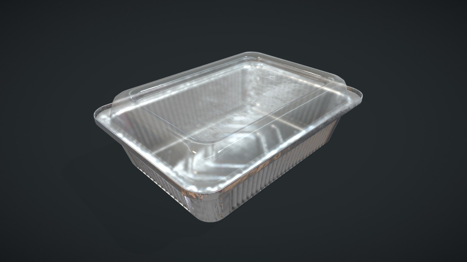This is a 3D model of an Aluminum Food Container with Lid




Made in Blender 3.x (PBR Materials) and Rendering Cycles.

Main rendering made in Blender 3.x + Cycles using some HDR Environment Textures Images for lighting which is NOT provided in the package!

What does this package include?




3D Modeling of an Aluminum Food Container with Lid

2K and 4K Textures (Base Color, Normal Map, Metallic ,Roughness, Ambient Occlusion and Opacity)

Important notes




File format included - (Blend, FBX, OBJ, GLB, STL)

Texture size - 2K and 4K

Uvs non - overlapping

Polygon: Quads

Centered at 0,0,0

In some formats may be needed to reassign textures and add HDR Environment Textures Images for lighting.

Not lights include

No special plugin needed to open the scene.

If you like my work, please leave your comment and like, it helps me a lot to create new content. If you have any questions or changes about colors or another thing, you can contact me at we3domodel@gmail.com